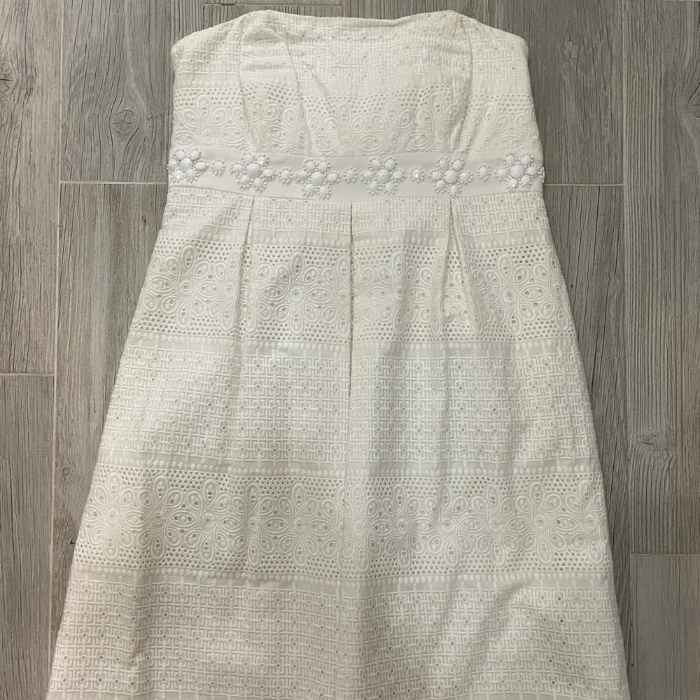 Lilly Pulitzer white eyelet Betsey dress